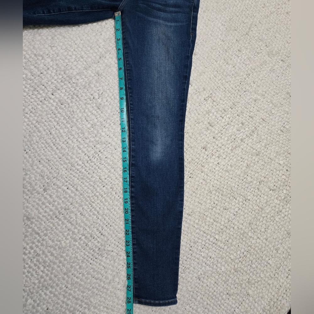 FRAME Denim Le Skinny de Jeanne Jeans Dark Wash Stretch Mid-Rise Skinny Size 28 - Picture 10 of 12
